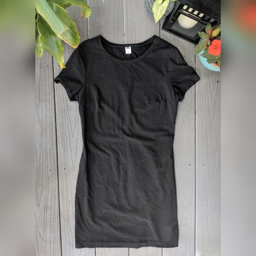 Black Mini T-Shirt Dress